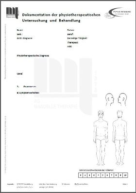 Bild vom Befundbogen der AGMT; (c) Arbeitsgemeinschaft Manuelle Therapie im Deutschen Verband für Physiotherapie (ZVK) e.V.